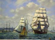 unknow artist, Seascape, boats, ships and warships. 54